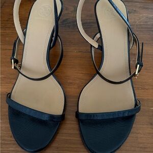 Tory Burch Black Strappy Sandals